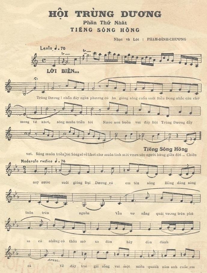 Sheet nhạc Hội Trùng Dương